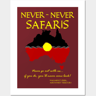 Crocodile Dundee - NEVER-NEVER SAFARIS Posters and Art